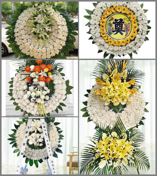 山西晋中平遥县朱坑乡北依涧村花圈速递